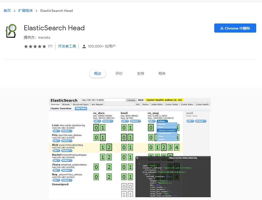 Chrome plugin-eshead